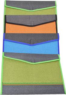 CAMPIO Jute Bag Deluxe Environment Friendly File Folder Container for Stationery & Papers
