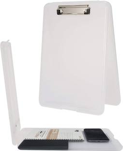 JIYAENTERPRISES Metal , Plastic 1pcs Plastic Storage Clipboard Exam Board with Document Storage Box File Cover