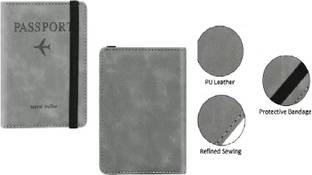 PRAGATI URZA PU Leather Passport Holder Cover Travel Wallet Organiser