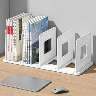 KPTON Abs Plastic Foldable White Desk File Organizer Rack