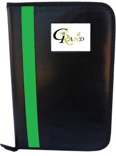 SB GRAND PU Leather Document File Folder With 20 Leaf's for Certificates and Document A4/FS