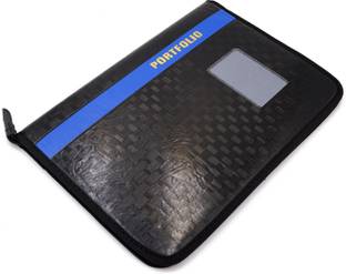 FASTIDIOUS Professional Leatherette Multi Utility 20 Leafs Zipper Locking Mechanism Portfolio File Folder Certificate Organizer For Meetings, Seminars, Conferences, Interviews