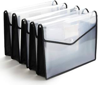 Skrill Plastic Envelope Folder,Transparent Poly-Plastic A4 Documents File Storage Bag With Snap Button Certificate File Holder/Document Folder For Certificates A4 Size/Legal/Brief Bag For Document