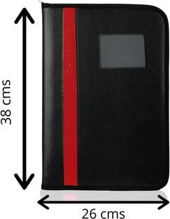 FABRINIES FAUX LEATHER 40 LEAF FILE FOLDER FOR DOCUMENTS