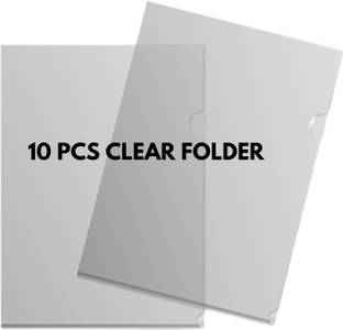 Lonaar A4 Document Plastic Clear Transparent Folder For School & Office Clear Bag Clear Bag File Folder