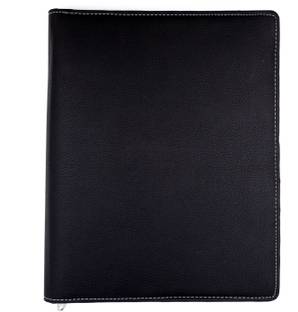 ASRAW Faux Leather Professional Multiutility Zipper Lock Conference File Folder Document Organiser For Certificates, Marksheets, Graduation Degrees, Interview Portfolio- Personal and Corporate Use