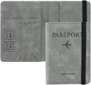 PRAGATI URZA PU Leather Passport Holder Cover Travel Wallet Organiser