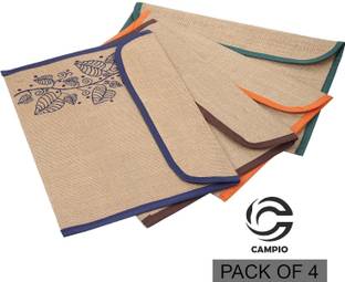 CAMPIO Jute All in One Conference Folder Portfolio Executive File Documents Holder for Home