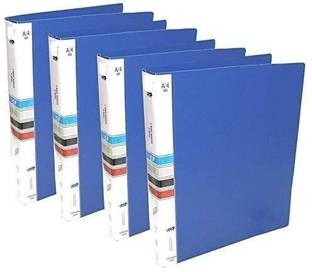 Shivom Polypropylene 2D Ring Binder File a4 size for Documents,Projects & Certificates, 2D A4 Size Tough & Durable A4 Size Ring Binder Box Board File