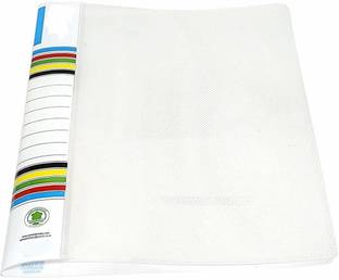 JSM PVC Transparent File Folder Case, A4 Size Presentation File/Report File Super Line Transparent Report (Pack of 10)
