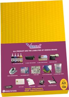 verena A/4 PVC Spiral Book Binding Sheet