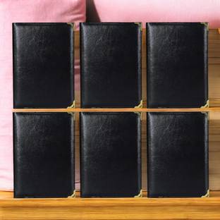 futureX PU Leather Bill Folder for Restaurant and Hotel with Card and Receipt Holder, (Set of 6)