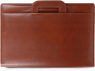 ZesTale PU Leather Adjustable Handle 2 Ring Document file folder (with 20 leafs)