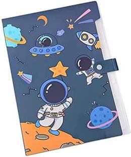 Sannu Plastic Space Theme File Folder,Cute Cartoon Folder for Important Documents