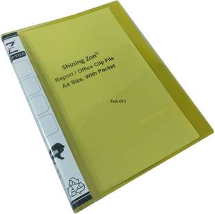 SHINING ZON Report File A4 Size For Documents Certificates