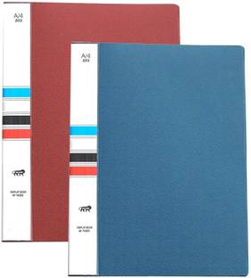 तुलमान 40 पॉकेट्स बाउंड A4 साइज़ प्रेज़ेंटेशन डिस्प्ले बुक पोर्टफोलियो फाइल फोल्डर प्रेज़ेंटेशन बाइंडर्स विथ प्लास्टिक क्लियर स्लीव्स डॉक्यूमेंट ऑर्गनाइज़र