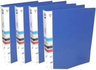 BANISTROKES Plastic Blue Plastic File Folders A4 Size