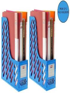 Kebica Acrylic File holder Heavy Plastic File Rack Steady & 10 file Adjust Easily fit SET-2