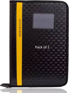SHINING ZON Lather Portfolio File Folder PortFolio File