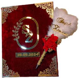 Raj Gifts Velvet Velvet Nikkah Nama