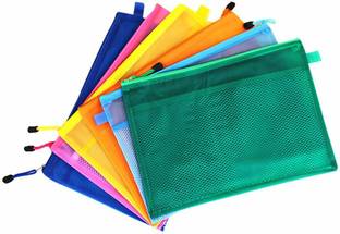 ASV Zipper Frosted Translucent File Folder Pencil Pouch Document Bag Waterproof and dustproof, strong and durable