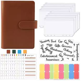 PRSVIKE Faux Leather Budget Binder