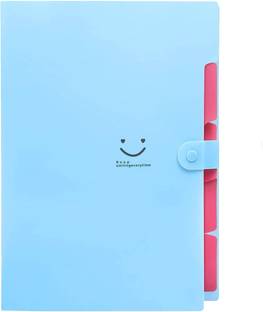 NISUN Polypropylene 5 Pockets A4 File Organizer, Expanding File Folder,Document Organizer