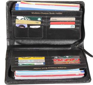 kittu synthetic leather cheque book holder