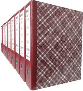 bindex CARDBOARD Office Lever Arch Binder Box File (Maroon) Checks Style Documentation File | Folder Cover File | Box Binder Office File | Portfolio File | Envelope File FILE FOLDER