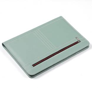 Ang PU Leather Premium PU Leather 20 Sleeves File Folder for Certificate, A4, Legal Size Professional Documents Organizer Bag with Zipper Closure