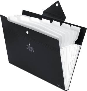 STORITE Polypropylene A4/Letter Size Expanding Organizer (32 * 23cm) 8 Pocket File Folder Document Holder for School & Office