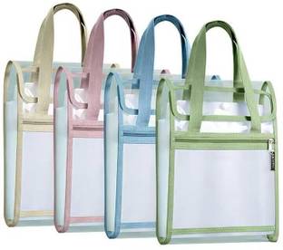 Shivom PVC 13 Compartments A4 Vertical Expanding File Folder Multipurpose Lightweight Mesh Pocket Document Organizer For School/home/office work