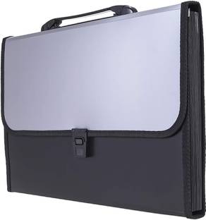 NIVIZEN Expanding Plastic File Folder 13 Pockets for Documents, Certificates, Letter A4 Size File Organizer with Carry Handle