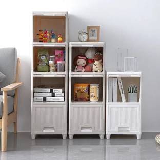 Sasimo 6-Door 6-Shelf Plastic kids Collapsible Cupboard Carbon Steel Collapsible Wardrobe
