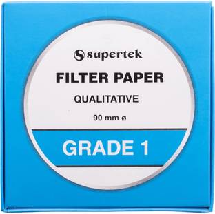 Supertek Filter Paper 90mm Grade 1 Qualitative Round Sheets Filter Paper