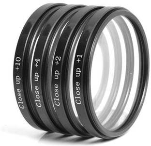 FND Set of Four Close UP Lenses +1,+2,+4,+10(Macro) for Macro Photography (58MM) UV Filter