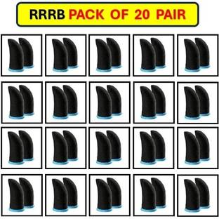 RRRB (20 Pair) Thumb & Finger Sleeve for Mobile Gaming with Super Conductive Finger Sleeve