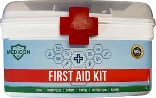 MEDICON Medicine Storage Box And Family Emergency Medical (Large) First Aid Kit