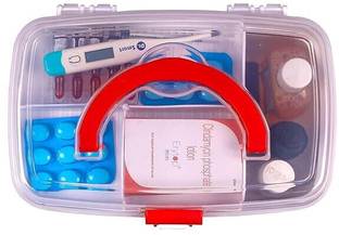NEWSPARSH Hiyan Rectangular Medicine Box, Medical Box, First aid Box, Multi Purpose Box First Aid Kit