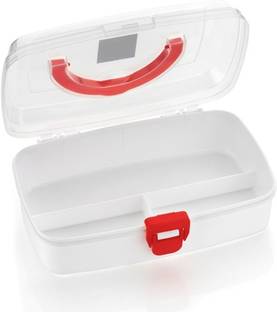 MEDISKY Premium Plastic first aid kit box (Small) with emergency supplies First Aid Kit