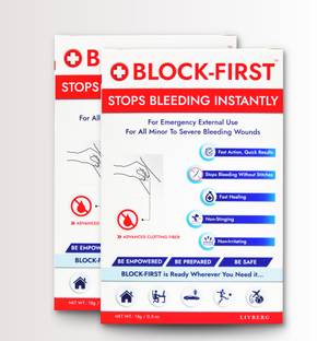 BLOCK-FIRST Stops Bleeding Instantly First Aid Kit