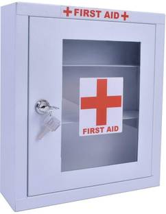 Plantex Emergency First Aid Kit Box/Emergency Medical Box/First Aid Box for Home-School-Office/Wall Mount/Multi Compartment(White) First Aid Kit
