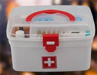 mrquee RCG Rectangular Medicine Box, Medical Box, First aid Box, Multi Purpose Box First Aid Kit