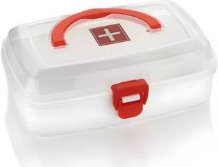 Namah Plastic Rectangular Medicine Box Medical First aid Box First Aid Kit (Home) First Aid Kit