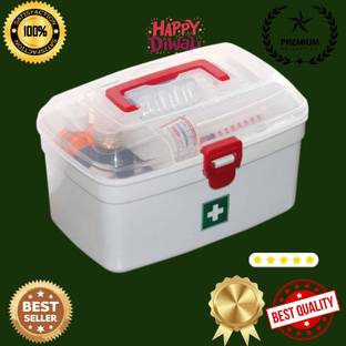 MOIRA INTERNATIONAL Hiyan Rectangular Medicine Box, Medical Box, First aid Box, Multi Purpose Box_M3 First Aid Kit