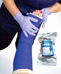 ACTIVECAST Prime Cast-VisscoActiveCast-5inX4yds (12.7cmx3.6m)-BLUE First Aid Tape