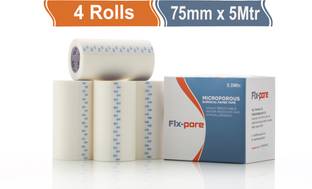 FLX-PORE Microporous Surgical 75 mm x 5.1 m First Aid Tape First Aid Tape