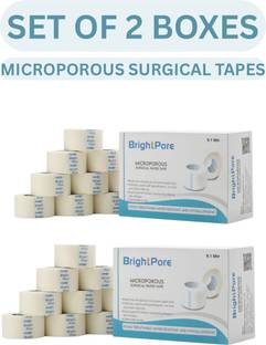 BRIGHTPORE MICROPOROUS SURGICAL PAPERTAPE 1inch X 9.1mtr (SET OF 2 BOXES) First Aid Tape