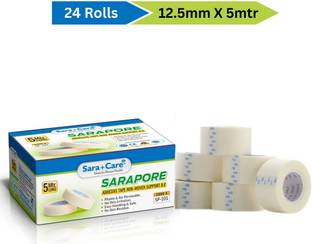 Sara + Care SaraPore Microporus Tape 5 mtr x 12.5 mm First Aid Tape