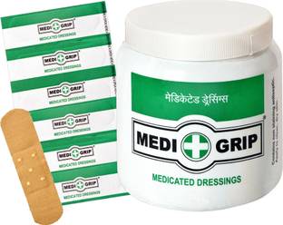 Medigrip Medicated Dressing Regular (Pack of 100) First Aid Tape